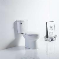 YS22202 توالت سرامیکی 2 تکه، توالت S-trap دراز، توالت دارای گواهینامه TISI/SNI.