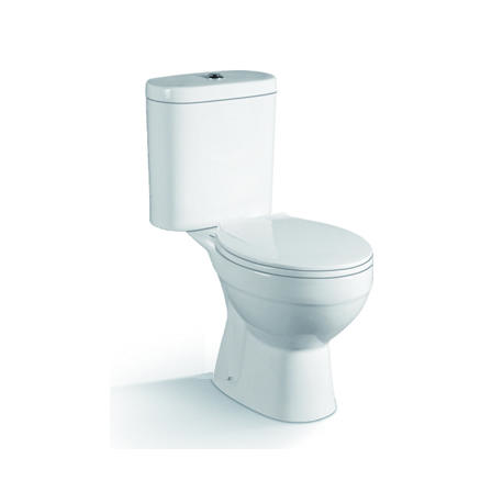 توالت سرامیکی 2 تکه YS22206S، توالت شستشوی S-trap بسته.
