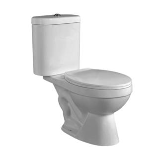 توالت فرنگی سرامیکی 2 تکه YS22206T توالت سیفونیک S-trap کوپله بسته;