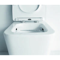 YS22251P 2 تکه توالت سرامیکی بدون حاشیه، توالت شستشوی P-trap;