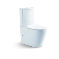 YS22268P 2 تکه توالت سرامیکی بدون حاشیه، توالت شستشوی P-trap;