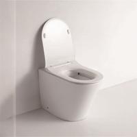 YS22268F توالت سرامیکی تک ایستاده، توالت فرنگی بدون حاشیه، P-trap washdown;