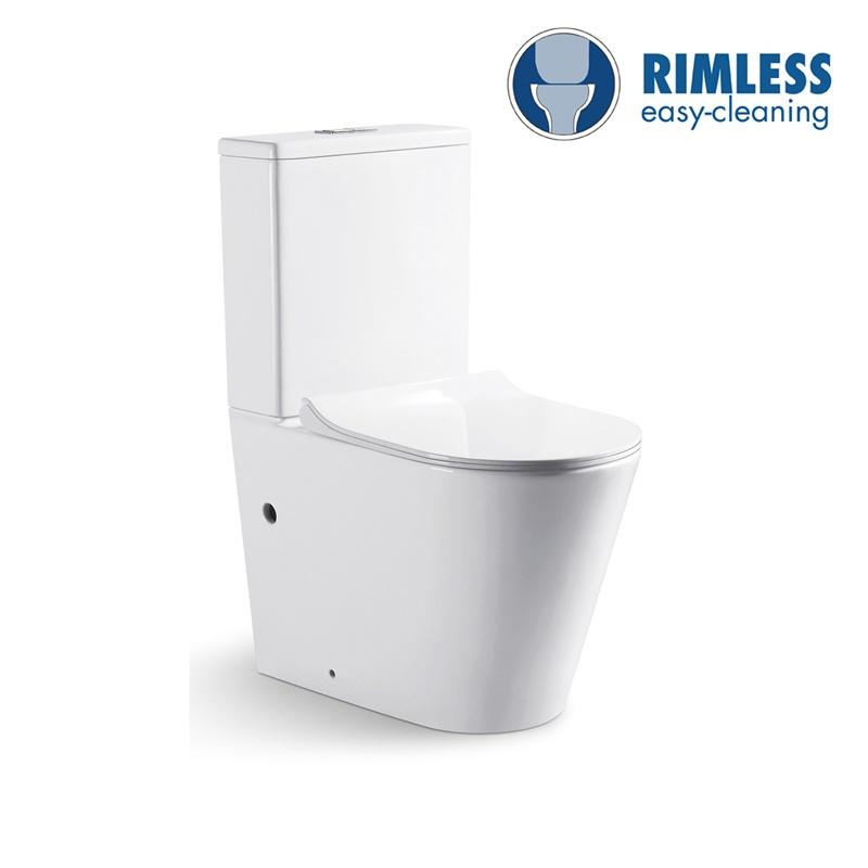 YS22268P 2 تکه توالت سرامیکی بدون حاشیه، توالت شستشوی P-trap;