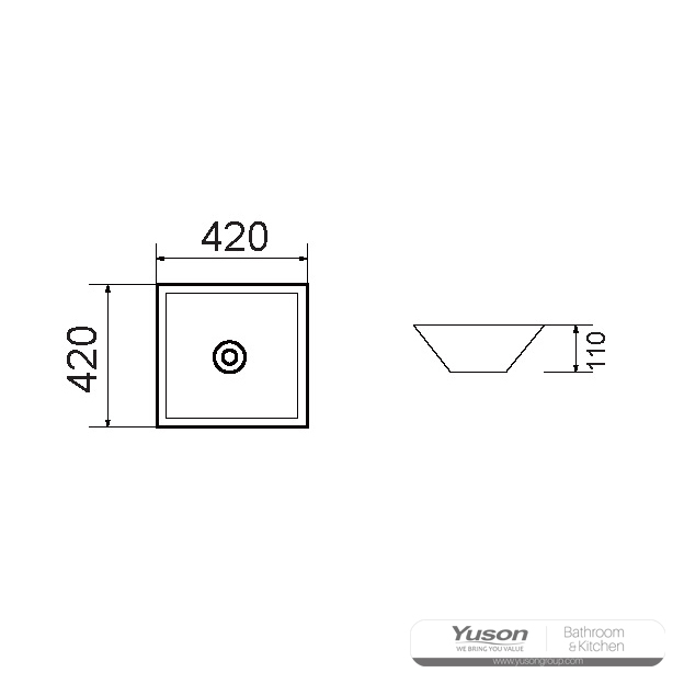 YS28261 حوض سرامیک بالای پیشخوان، حوض هنری، سینک سرامیکی;