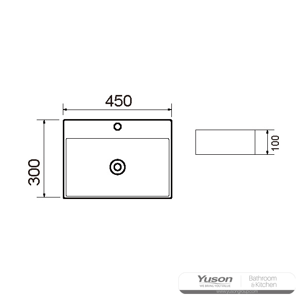 YS28366 حوض سرامیک بالای پیشخوان، حوض هنری، سینک سرامیکی;