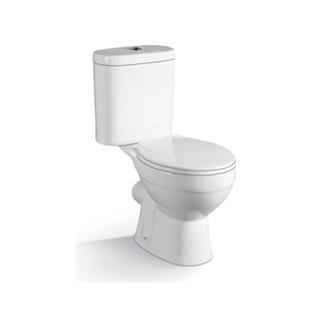 توالت 2 تکه سرامیکی YS22206P، توالت شستشوی P-trap بسته.