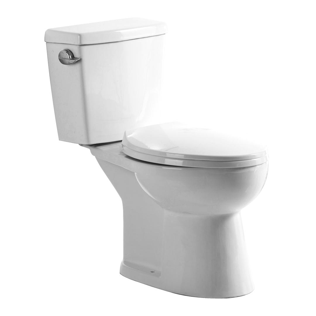 YS22238 توالت سرامیکی 2 تکه، توالت S-trap دراز، توالت دارای گواهینامه TISI/SNI.