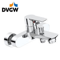 میکسر دیواری وان حمام شیر آب گرم/سرد تک اهرمی دارای گواهینامه DVGW 3187-10