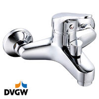 میکسر دیواری وان حمام شیر آب گرم/سرد تک اهرمی دارای گواهینامه DVGW 4135-10