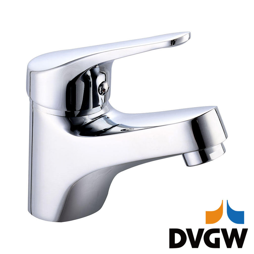 میکسر حوضه آب سرد و گرم تک اهرمی شیر آب برنجی دارای گواهینامه DVGW 4135-30