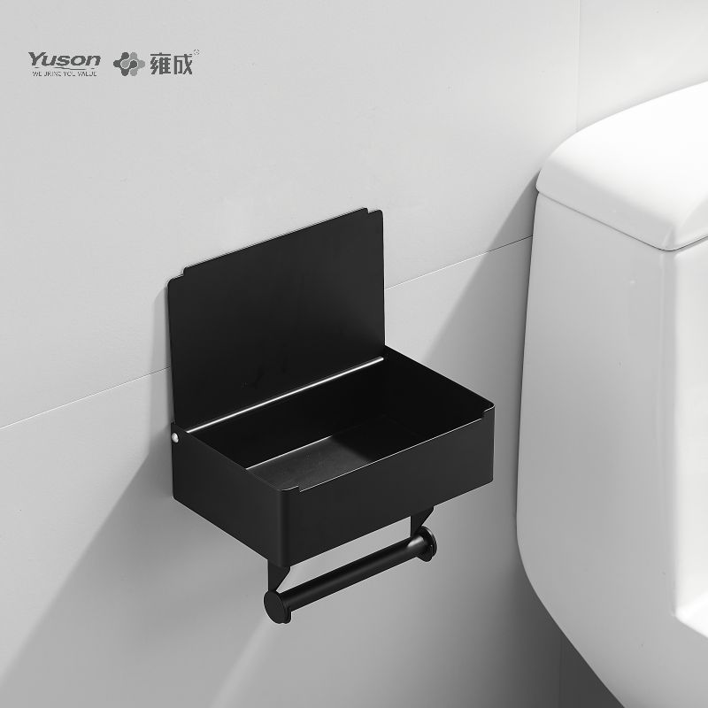 لوازم جانبی حمام Sleek 18786D، نگهدارنده دستمال توالت، نگهدارنده رول کاغذ توالت روی/برنج/SUS، دیواری (سری 18700)
