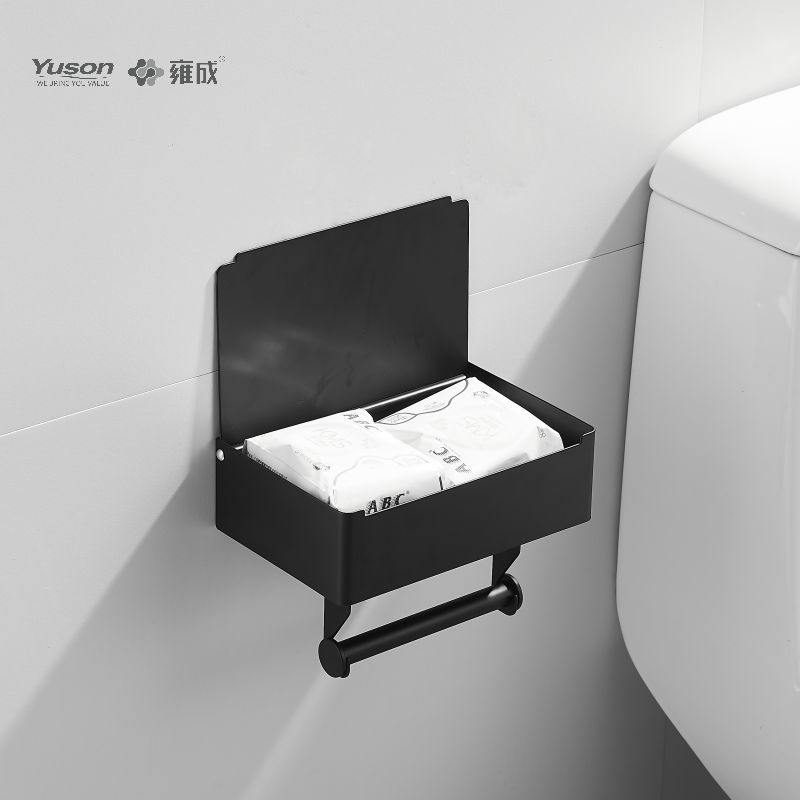 لوازم جانبی حمام Sleek 18786D، نگهدارنده دستمال توالت، نگهدارنده رول کاغذ توالت روی/برنج/SUS، دیواری (سری 18700)