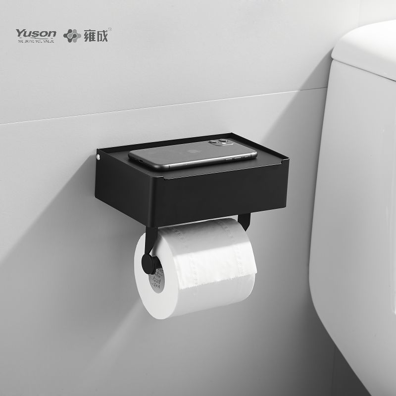 لوازم جانبی حمام Sleek 18786D، نگهدارنده دستمال توالت، نگهدارنده رول کاغذ توالت روی/برنج/SUS، دیواری (سری 18700)