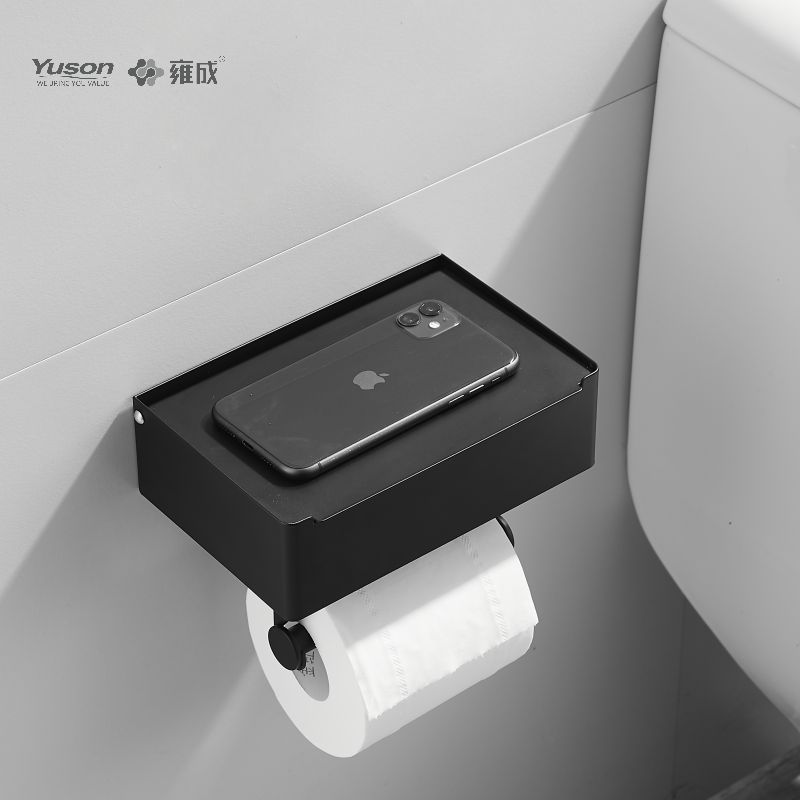 لوازم جانبی حمام Sleek 18786D، نگهدارنده دستمال توالت، نگهدارنده رول کاغذ توالت روی/برنج/SUS، دیواری (سری 18700)