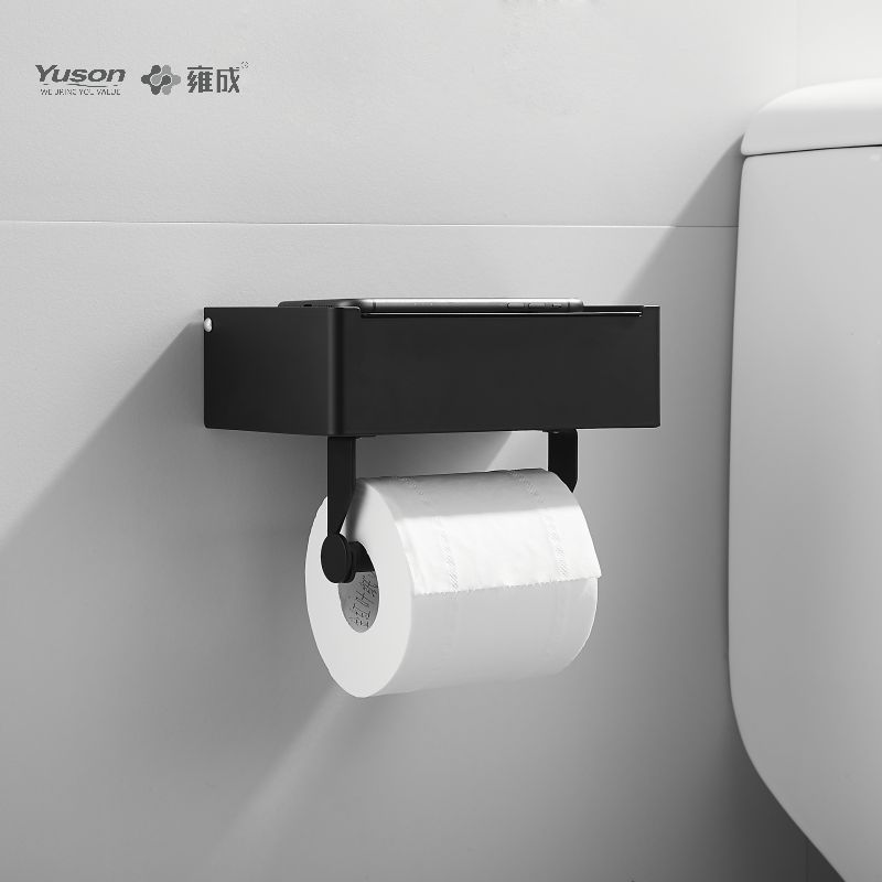 لوازم جانبی حمام Sleek 18786D، نگهدارنده دستمال توالت، نگهدارنده رول کاغذ توالت روی/برنج/SUS، دیواری (سری 18700)