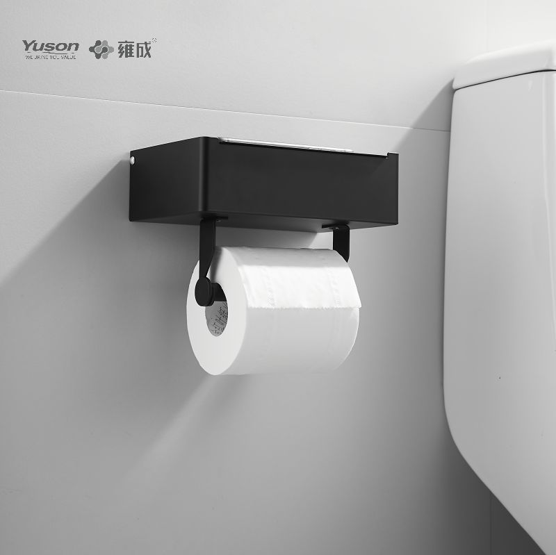 لوازم جانبی حمام Sleek 18786D، نگهدارنده دستمال توالت، نگهدارنده رول کاغذ توالت روی/برنج/SUS، دیواری (سری 18700)