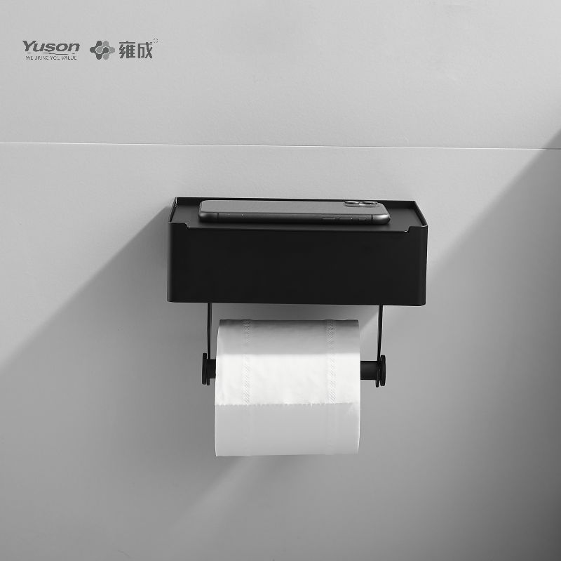 لوازم جانبی حمام Sleek 18786D، نگهدارنده دستمال توالت، نگهدارنده رول کاغذ توالت روی/برنج/SUS، دیواری (سری 18700)