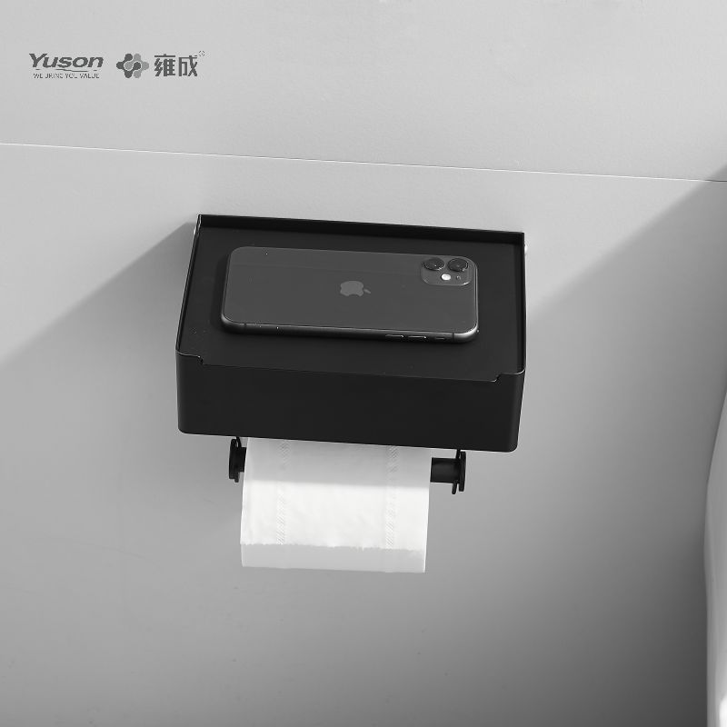 لوازم جانبی حمام Sleek 18786D، نگهدارنده دستمال توالت، نگهدارنده رول کاغذ توالت روی/برنج/SUS، دیواری (سری 18700)